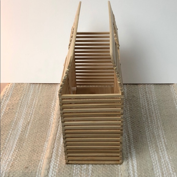 Bamboo Structured Boxy Bag - NEW - Picture 3 of 4